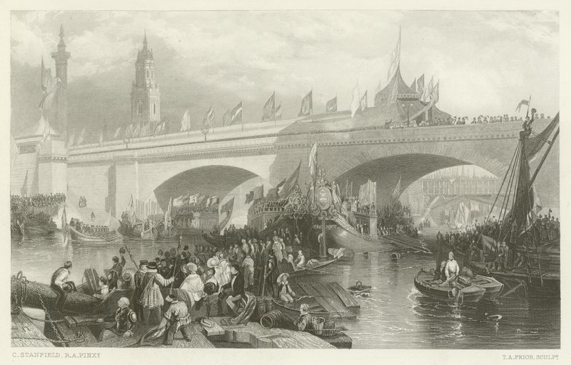 Åbningen af New London Bridge af Clarkson Frederick Stanfield