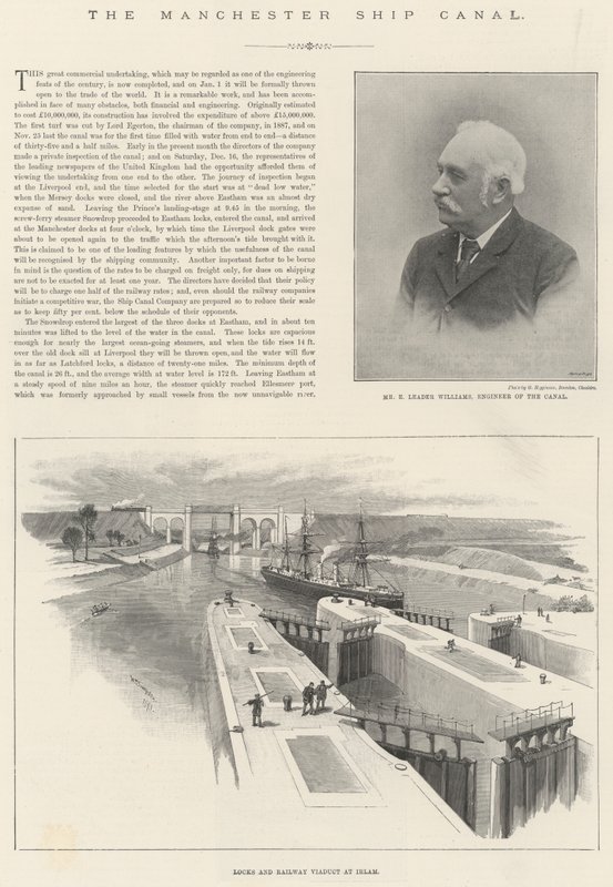 Manchester Ship Canal af William Crimea Simpson