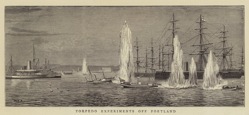 Torpedoeksperimenter ud for Portland af William Edward Atkins