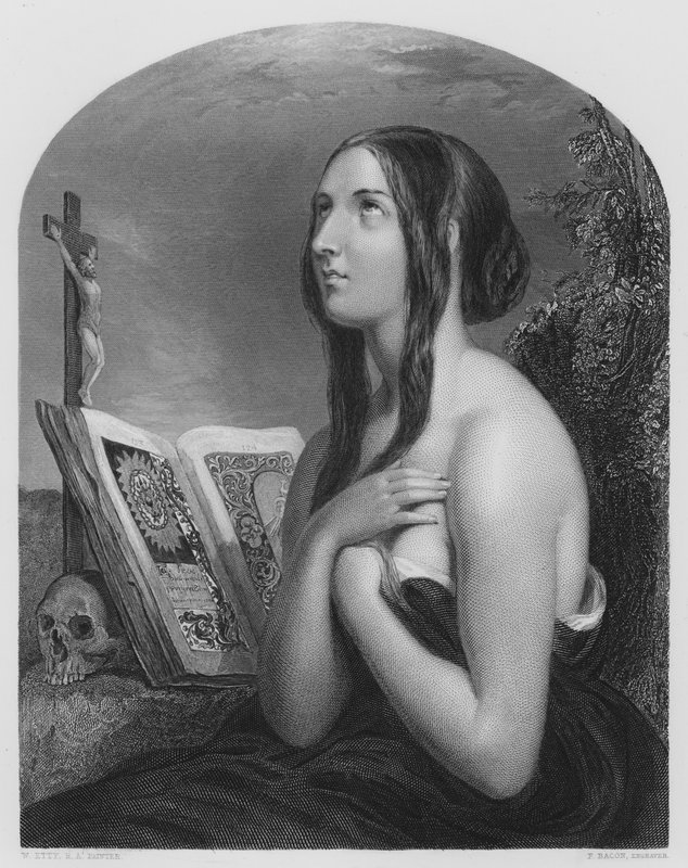 The Penitent, fra billedet i Vernon Gallery af William Etty