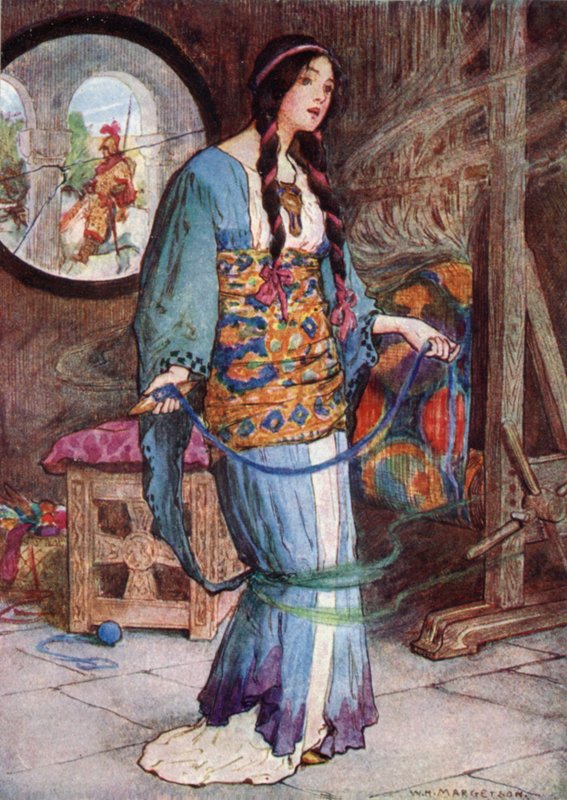 Lady of Shalott af after William Henry Margetson