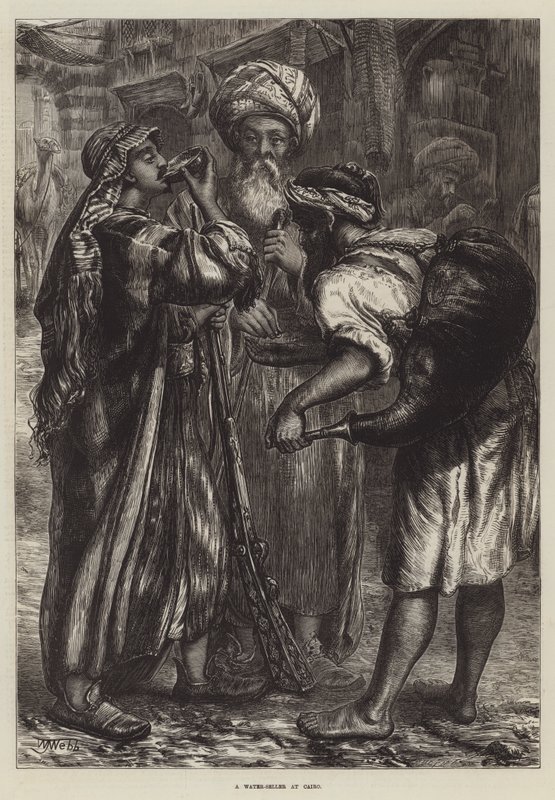 En vandsælger i Cairo af William J. Webbe or Webb