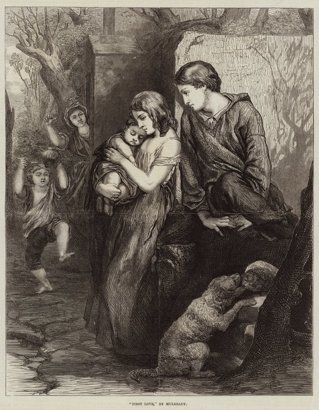 Første kærlighed af William Mulready