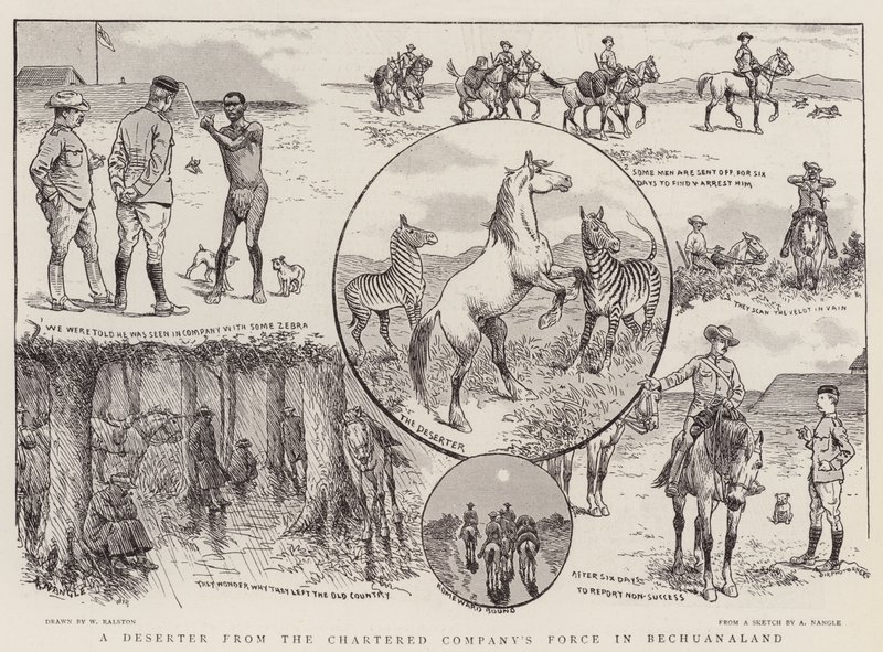 En desertør fra det chartrede kompagnis styrke i Bechuanaland af William Ralston