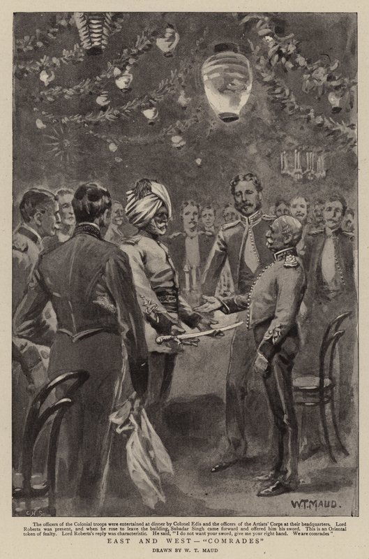 Øst og vest, kammerater af William T. Maud