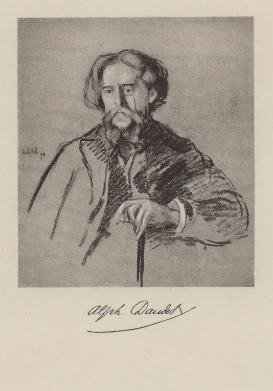 Alphonse Daudet, fransk forfatter af William after Rothenstein