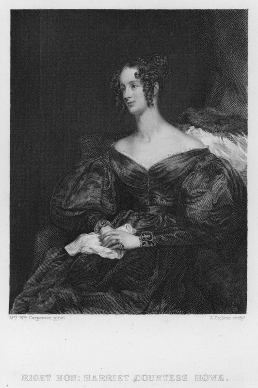 Harriet grevinde Howe (gravering) af William (after) Carpenter