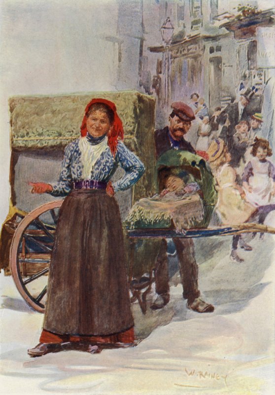 Orgelet (farve litho) af William (after) Rainey