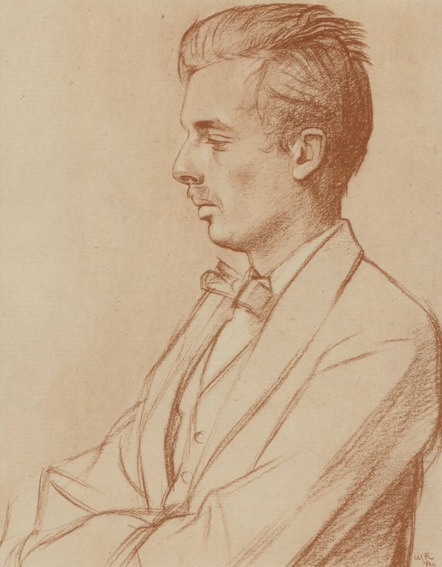 Aldous Huxley (litho) af William (after) Rothenstein