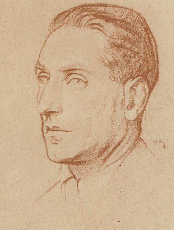 Compton Mackenzie (litho) af William (after) Rothenstein