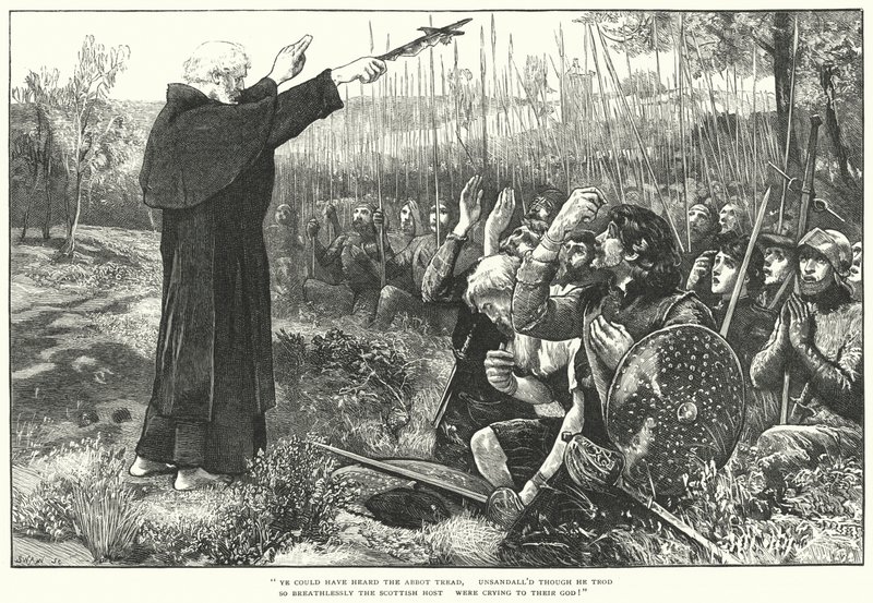 Slaget ved Bannockburn (gravering) af William (after) Small