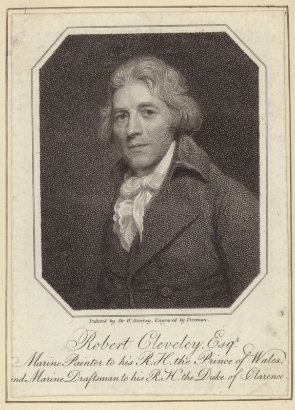 Portræt af Robert Cleveley af William Beechey