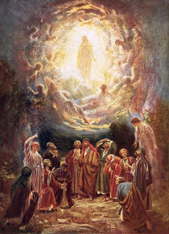 Jesus stiger op til himlen af William Brassey Hole