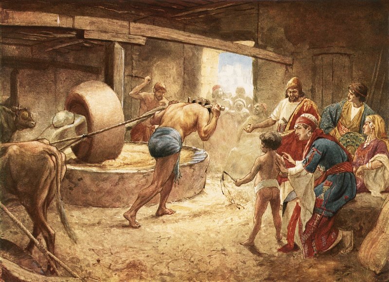 Samson maler i fængslet i Gaza af William Brassey Hole