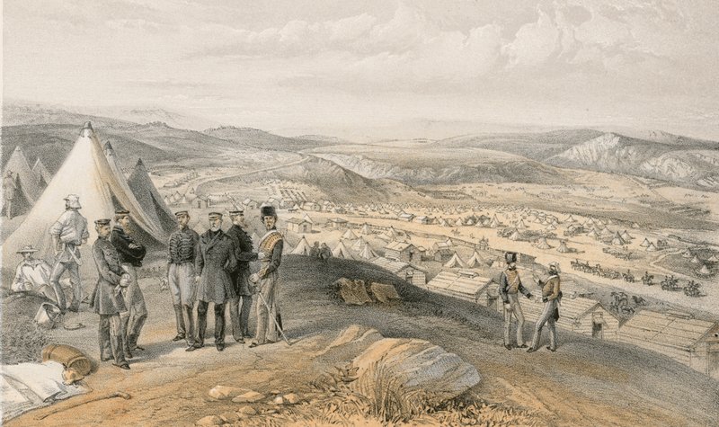 Kavalerilejr, 9. juli 1855 af William Crimea Simpson