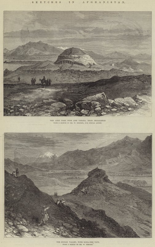 Skitser i Afghanistan af William Crimea Simpson