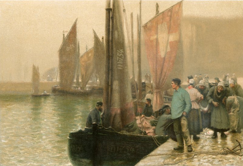 Disig morgen, Dieppe af William Edward Norton