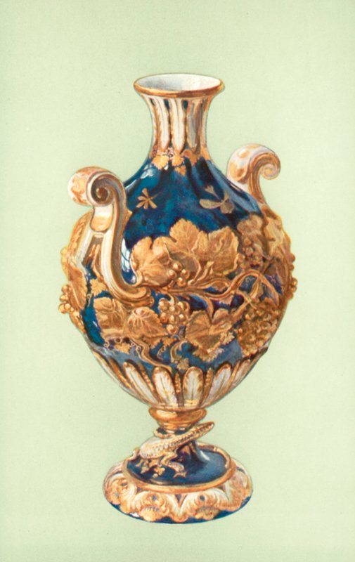 Vase, Chelsea, Mazarine Blue (farve litho) af William Gibb
