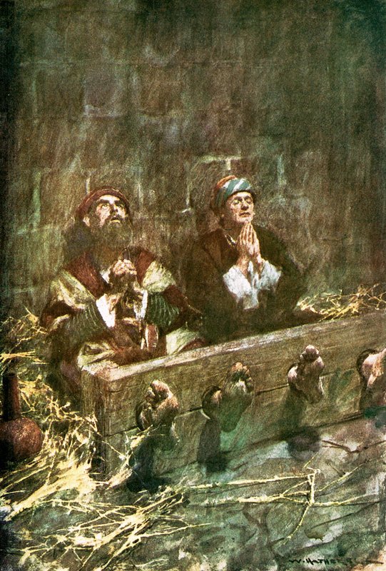 Paul og Silas i fængsel af William Hatherell