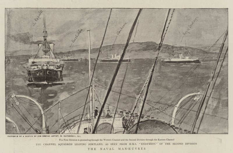 Søens manøvrer af William Hatherell