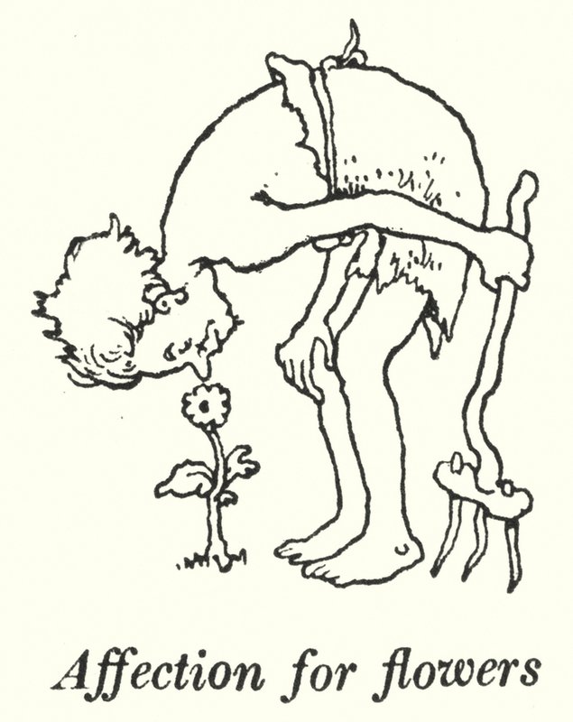 Hengivenhed for blomster (litho) af William Heath Robinson