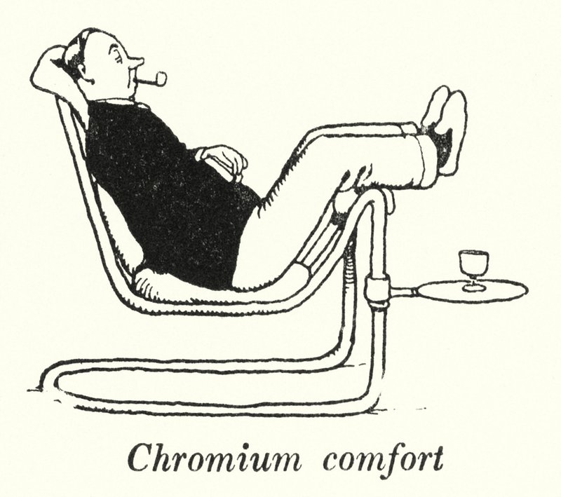 Chrom komfort (litho) af William Heath Robinson