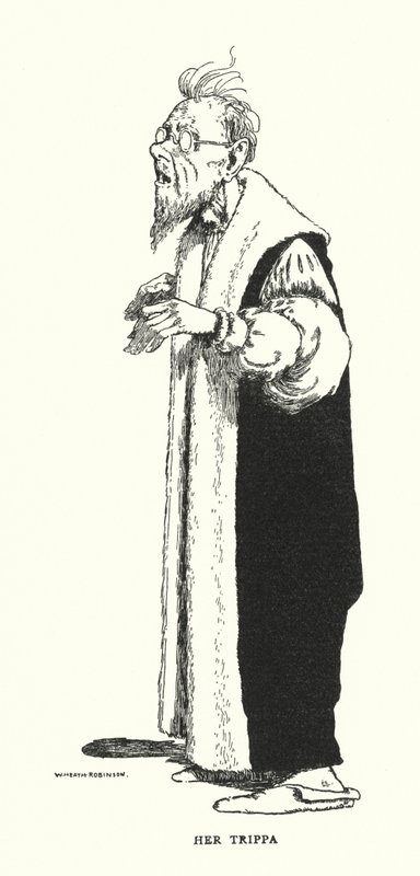 Hendes indmad (litho) af William Heath Robinson