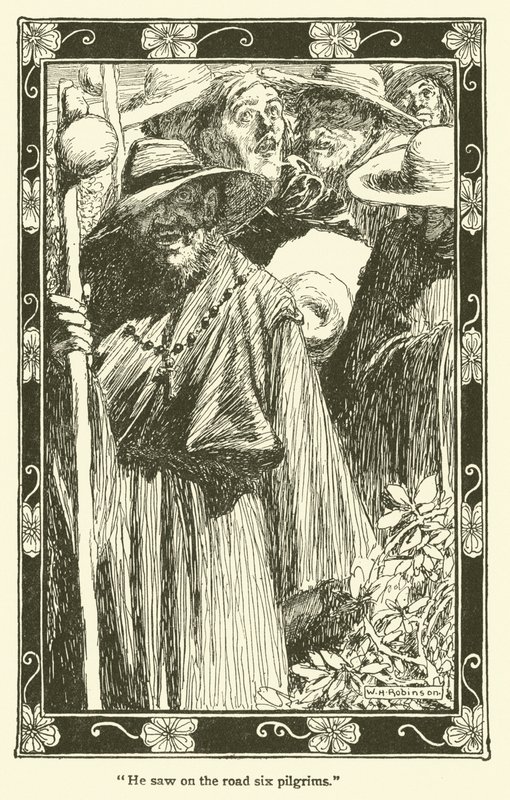 Illustration til Don Quixote (litho) af William Heath Robinson