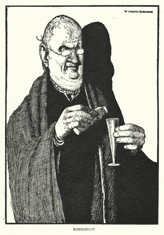 Rondibilis (litho) af William Heath Robinson