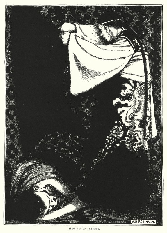 Dræb ham på stedet (gravering) af William Heath Robinson