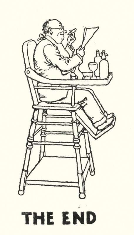 The End (litho) af William Heath Robinson