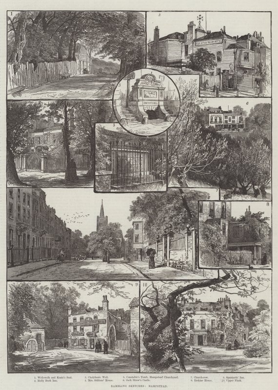 Vandrende skitser, Hampstead af William Henry James Boot