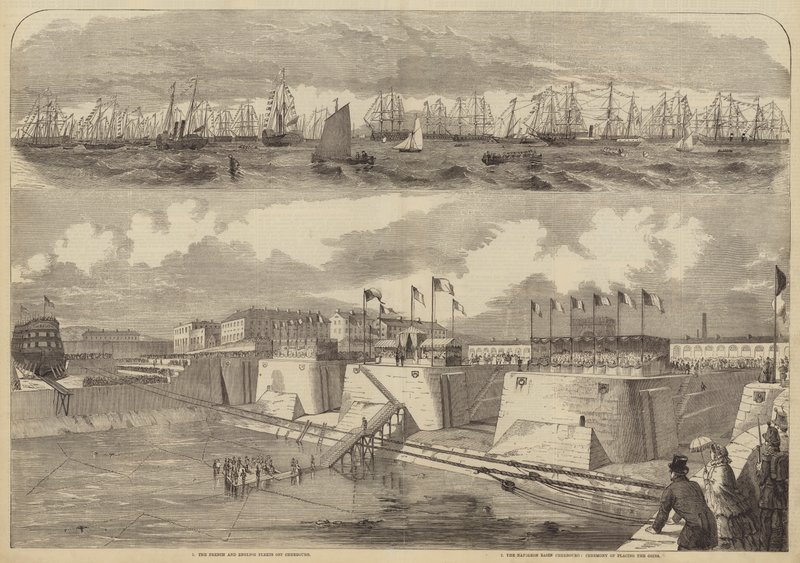 Skitser af Cherbourg af William Henry Prior