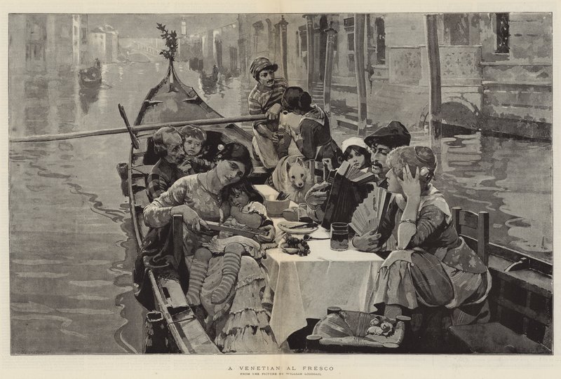 En venetiansk Al Fresco af William Logsdail