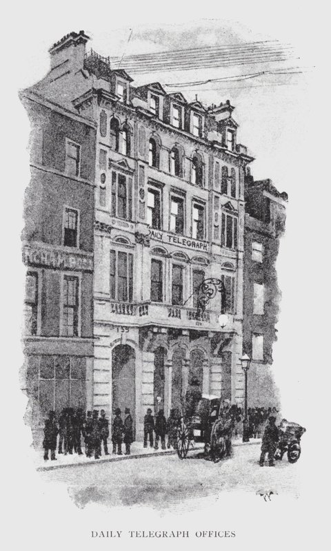 Daily Telegraph Offices (litho) af William Luker