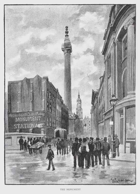 Monumentet (litho) af William Luker