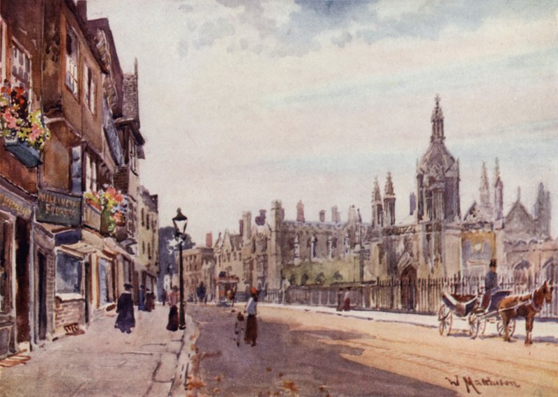 Porten til Kings College, Kings Parade af William Matthison