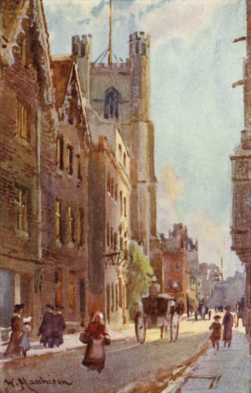 Great St Marys, fra Trinity Street af William Matthison