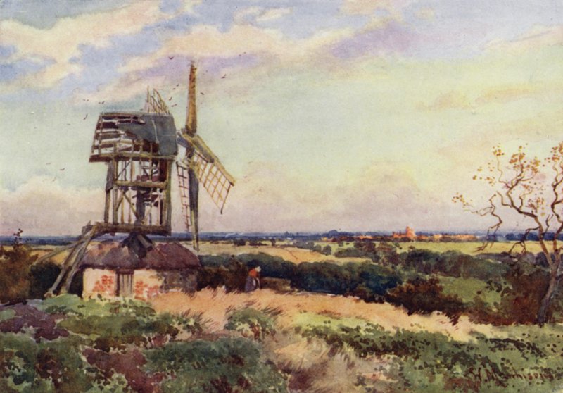 Madingley vindmølle af William Matthison