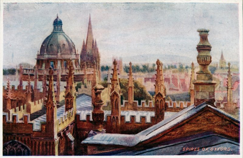 Oxford fra et øverste vindue af William Matthison