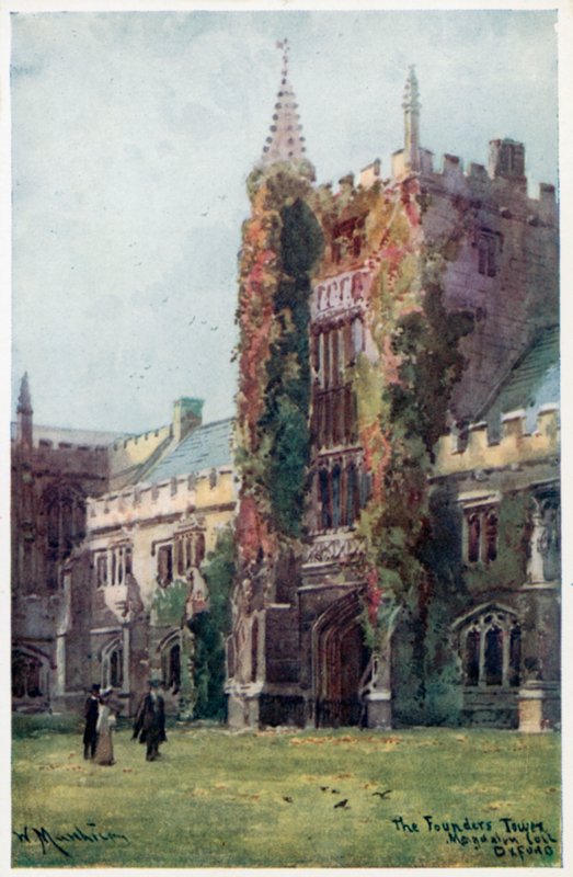 Grundlæggerens tårn, Magdalen College af William Matthison