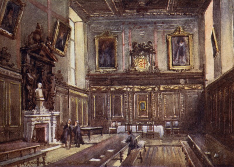 Hall of Clare College af William Matthison