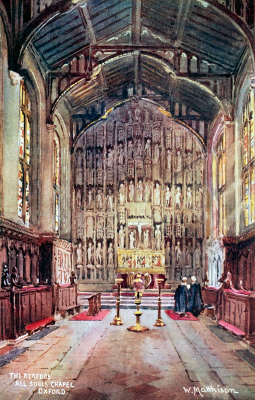 The reredos, All Souls Chapel, Oxford af William Matthison
