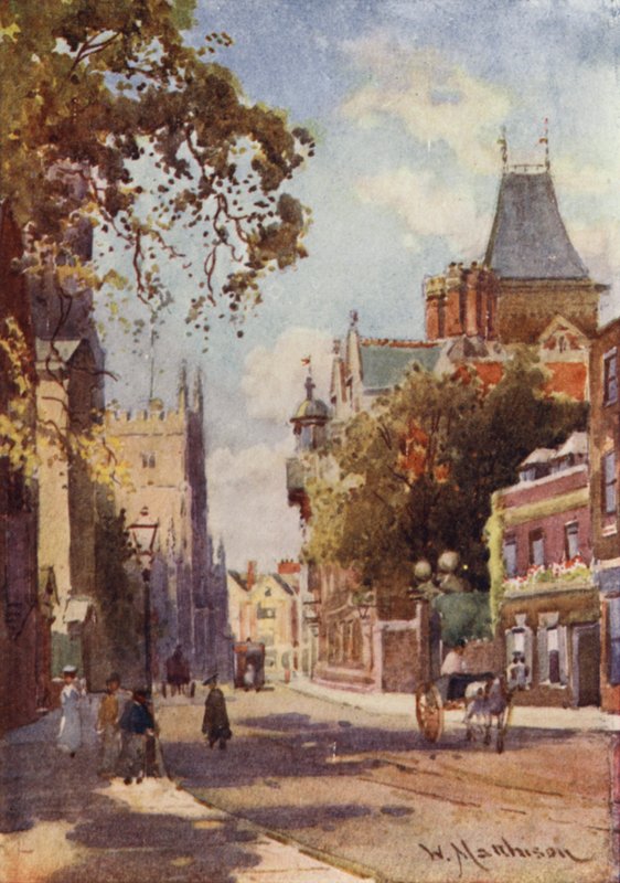 Trumpington Street fra Peterhouse af William Matthison