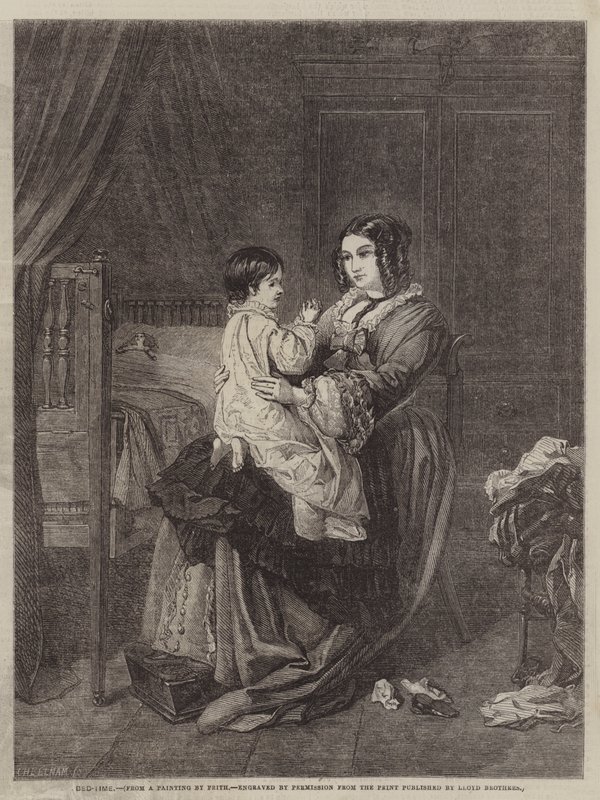Sengetid af William Powell after Frith