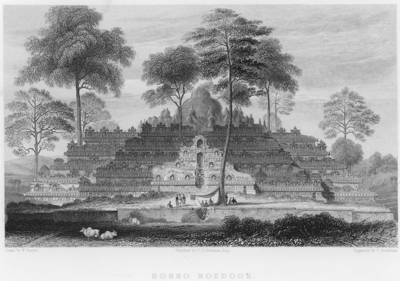 Borro Boedoor (gravering) af William Purser