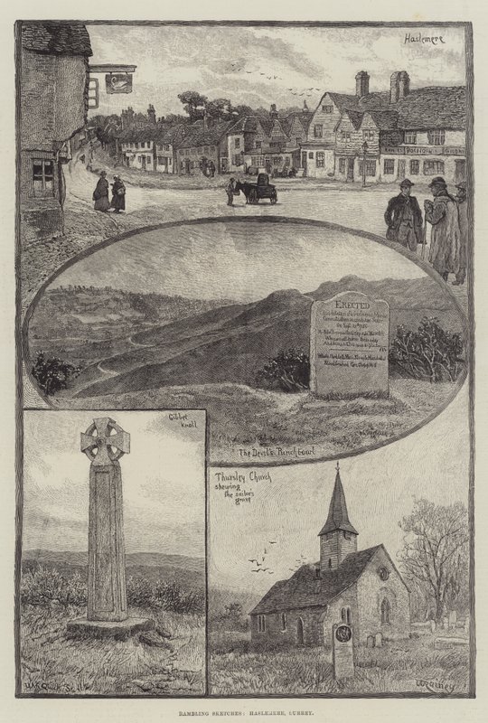 Vandrende skitser, Haslemere, Surrey af William Rainey