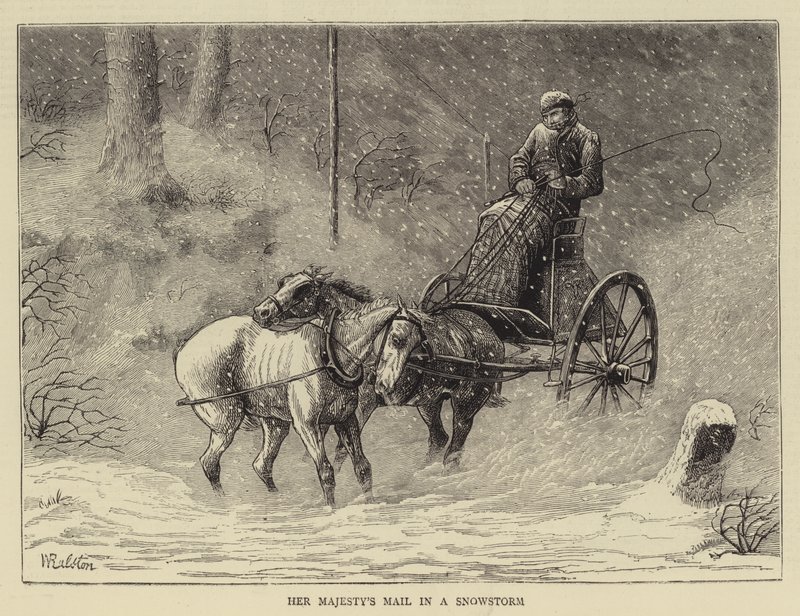 Hendes Majestæts post i en snestorm af William Ralston