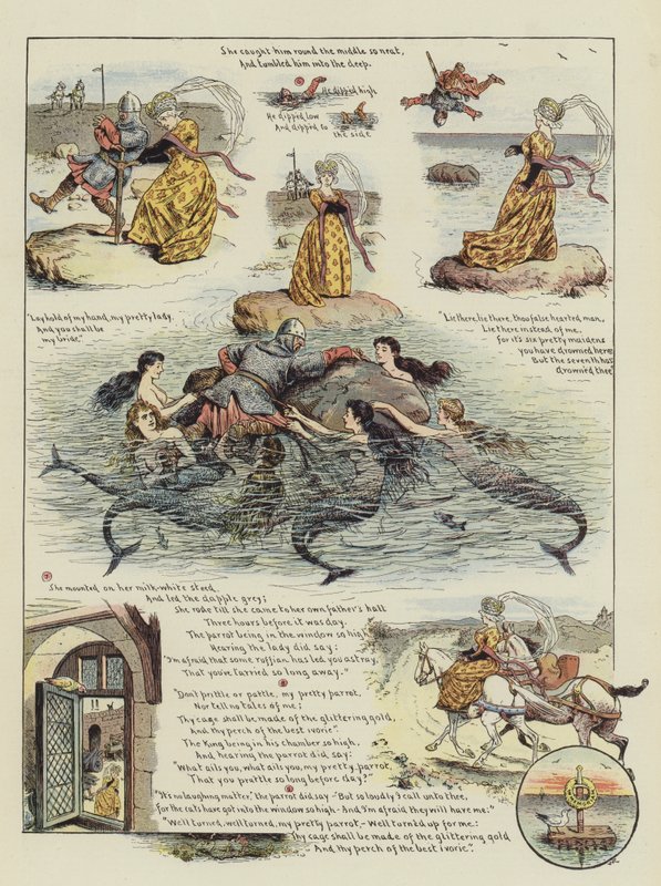 The Outlandish Knight (chromolitho) af William Ralston