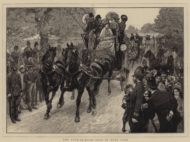 Four-in-Hand Club i Hyde Park af William Small